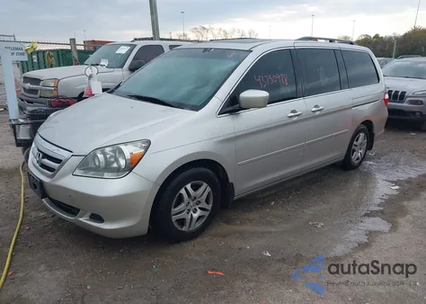 2006 Honda Odyssey Ex-L из США, поврежденный, VIN 5FNRL38716B461199